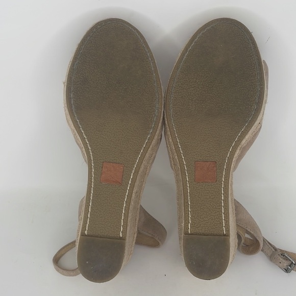 FRYE Sandals Wedges Espadrille Ankle Strap Jute Leather Open Toe Size 11 - Picture 12 of 12